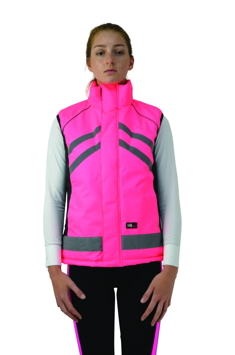 Hy Equestrian Ladies Padded Gilet - Pink